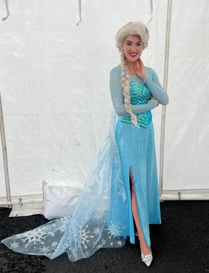 Princess Elsa Cosplay costume Elsa Cosplay Dress with cape