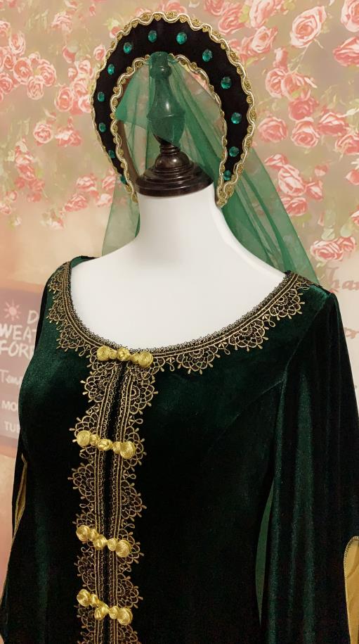 House of Dragon Cosplay Alicent Hightower Cosplay Costume Green Dress